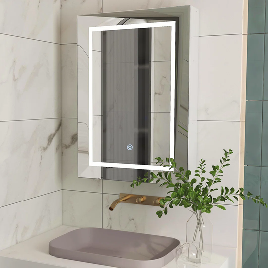 Jakaia 50cm x 70cm Mirror Cabinet with LED Lighting