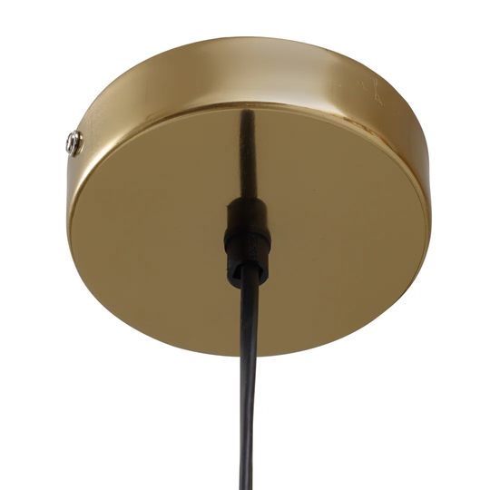 Hibriten Gold 1-Bulb 35.5" H Plug-in Outdoor Hanging Lantern