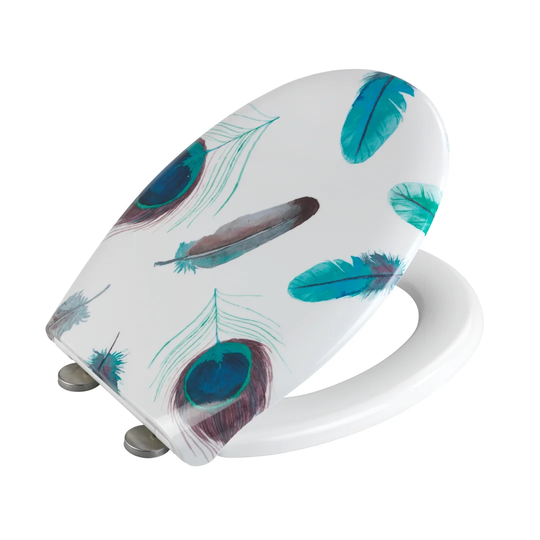 Alighieri Feathers Soft Close Elongated Hard Toilet Seat