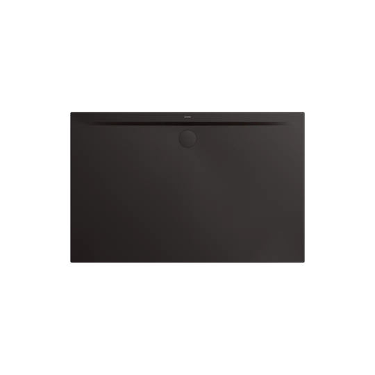 Superplan Zero 1100 x 800 mm Steel Enamel Shower Tray - Warm Grey 90