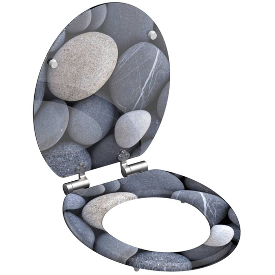 Toilet Seat with Soft-Close grey stone schütte - Multicolour
