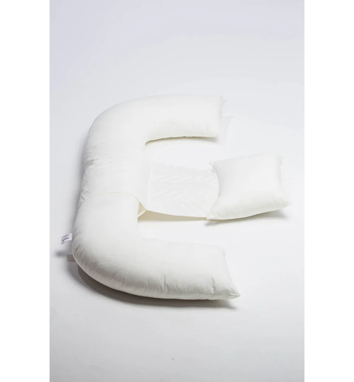Sleepynights Big E Pillow Maternity Back Support Cuddle Nursing Breastfeeding Full Length Support Shape Multi Purpose With Removable Washable Zipped C
