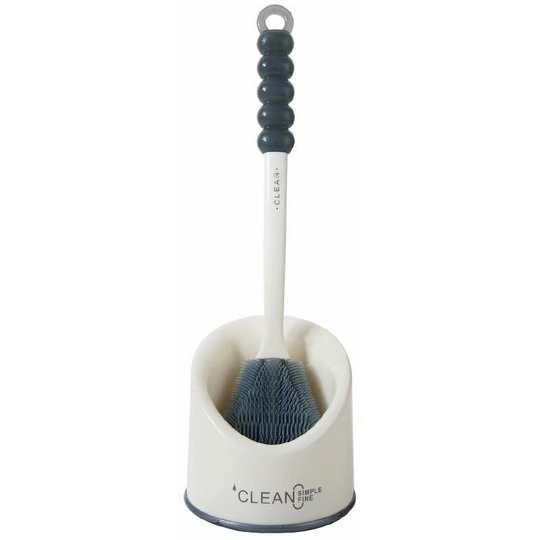 Toilet brush Antibacterial silicone toilet brush Toilet brush set Long sleeve toilet brush, storage and organization of the bathroom