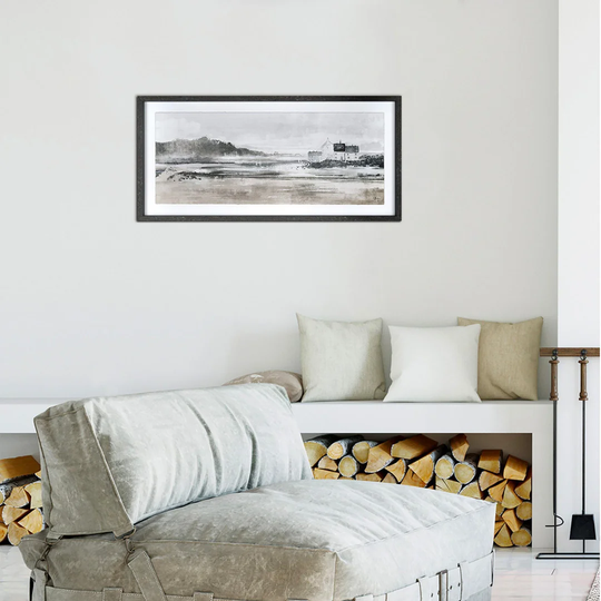 Waves Whisper by Charlotte Oakley - Picture Frame Painting on Paper
