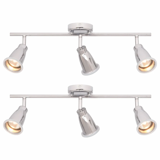 Pless 3-Light Dimmable Polished Chrome Vanity Light