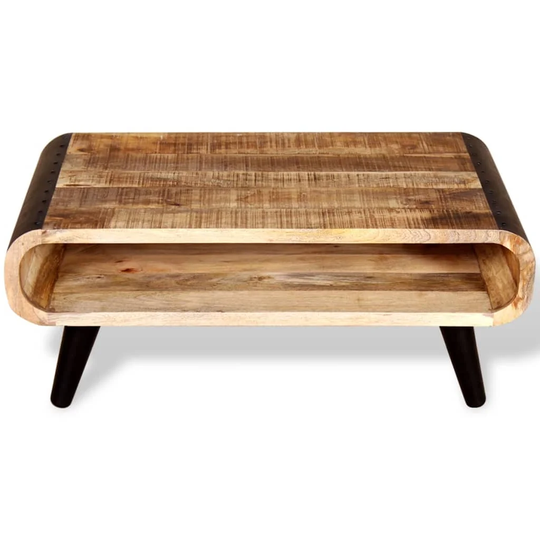Ful Solid Wood 4 Legs Coffee Table with Storage
