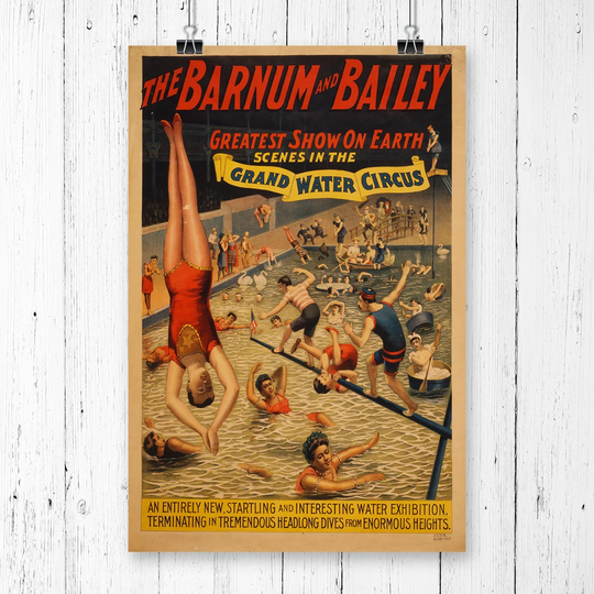 'Vintage Circus Poster' Graphic Art