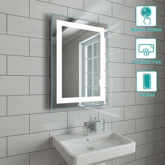 NRG - 500 x 700mm Bathroom Illuminated led Mirror with Demister(Type c)