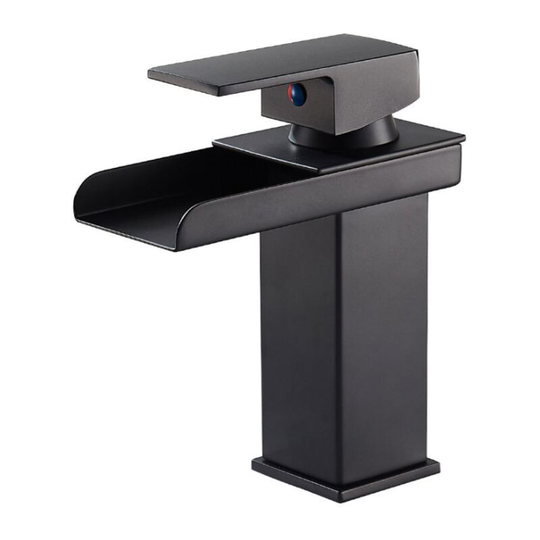 Washbasin Faucet Hot and cold water faucet black waterfall output
