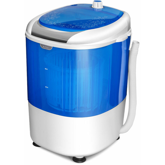 Costway - Portable Washing Machine, 2 in 1 Mini Single Tub Washer Spin Dryer with Timing Function, Compact Wash Machines for Flats, Dorm, rv, Camping