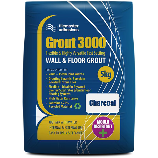 Tilemaster - 3000 Charcoal 5kg Tile Grout