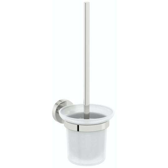 Lunar toilet brush and holder - Silver - Accents