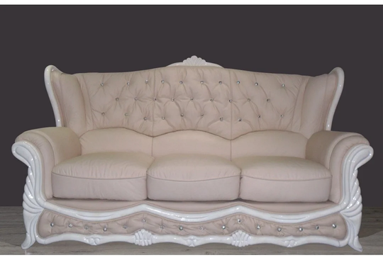 Click Leather 3 Seater Sofa