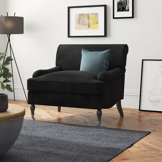 Large Velvet Armchair