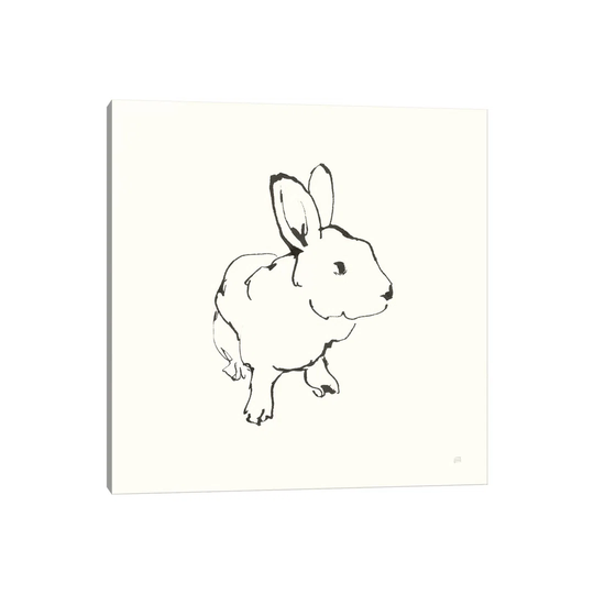 Line Bunny II by Chris Paschke - Painting on Canvas