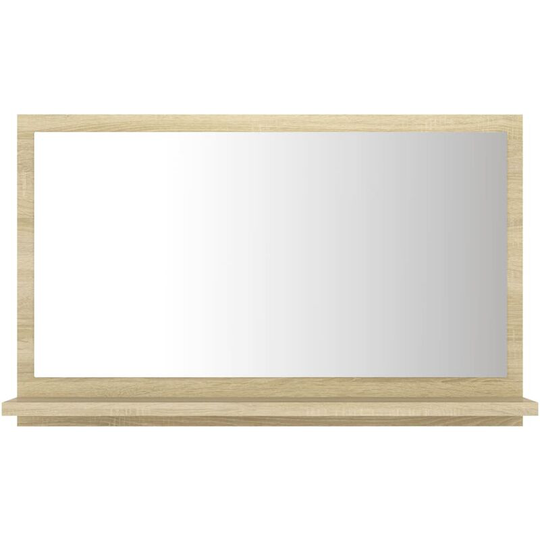 Vidaxl - Bathroom Mirror Sonoma Oak 60x10.5x37 cm Engineered Wood Brown