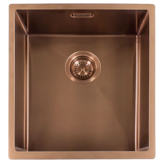Miami Stainless Steel Single Bowl Copper Kitchen Sink - Reginox
