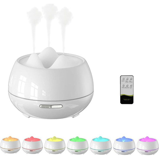 Perlerare - Essential Oil Diffusers, Air Humidifier, Ultrasonic Humidifier 500ML Large Capacity Aroma Diffuser,White