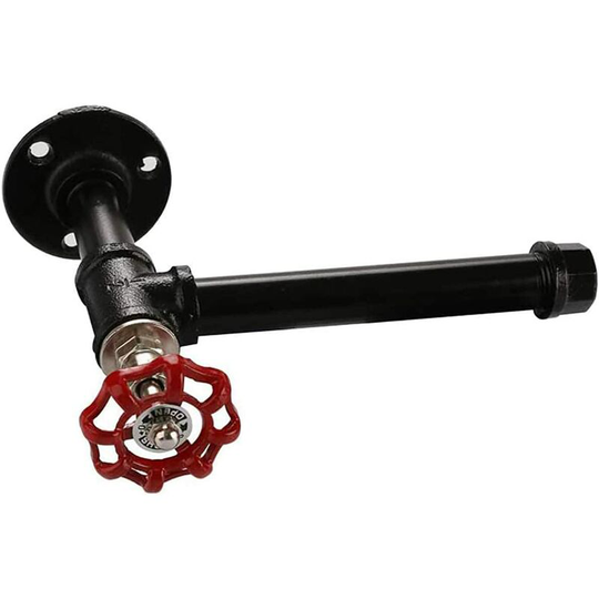 Bette 1 Piece Urban Industrial Style Iron Wall Mounted Toilet Paper Holder