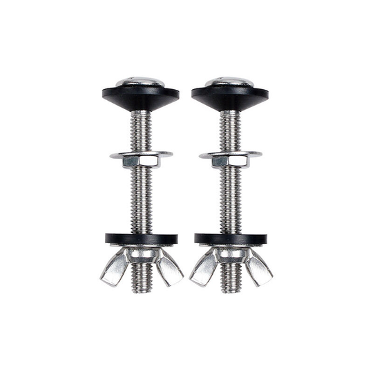 Betterlife 2 Pack Universal Stainless Steel Toilet Tank to Bowl Bolts with Double Gaskets, Easy to Install