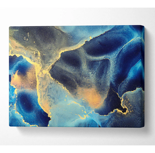 The Flow Of The Universe Glitter - Wrapped Canvas Painting