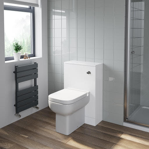Artis White Gloss Concealed Cistern Unit With Amelie Toilet - 500mm Width