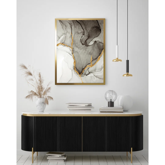 Abstract Sepia I - Picture Frame Graphic Art