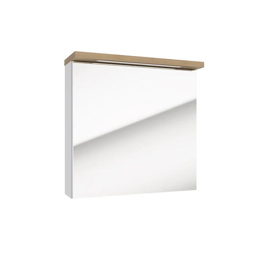 Buxton 60cm x 60cm Surface Mount Mirror Cabinet with LED Lighting
