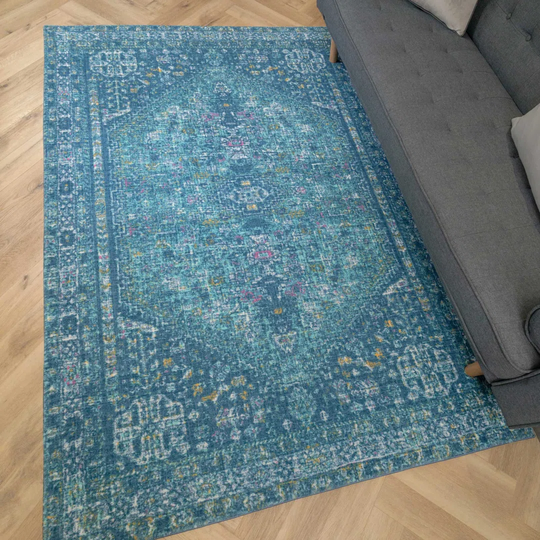 Skylar Teal Blue Rug