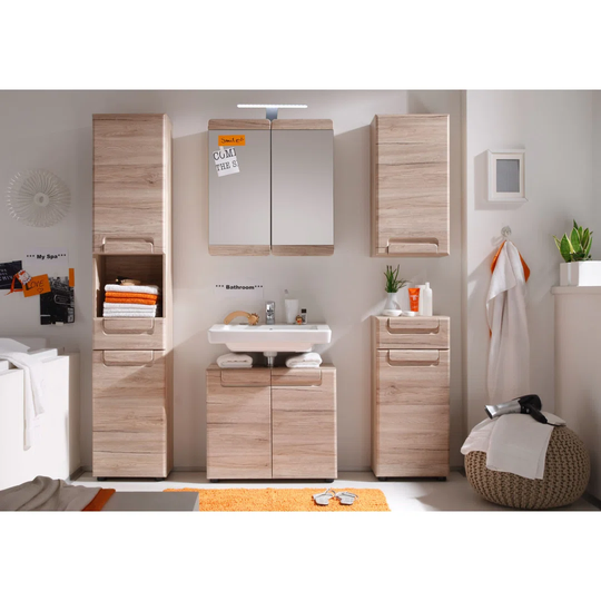 Huckston 6 Piece 65 mm Bathroom Furniture Set