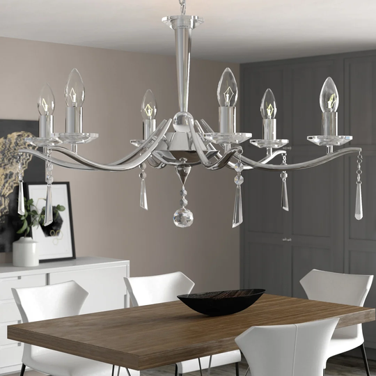 6-Light Candle-Style Chandelier