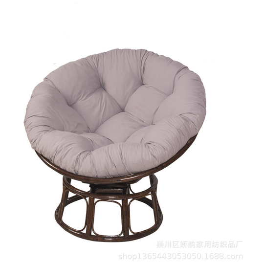 Round Papasan Cushion Round Tufted Chair Cushion Comfortable Solid Color Thick Floor Cushion, Garden Cushion, Rattan Armchair Cushion, Hanging Chair