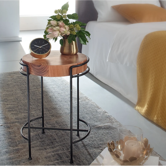 Pawlowski Small Acacia Solid Wood Side Table