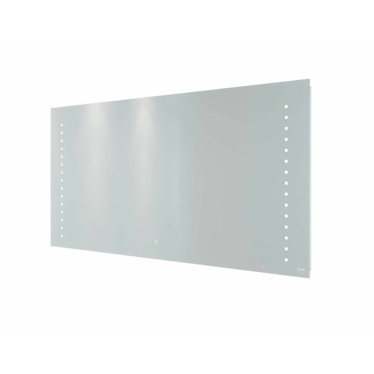Rak Hestia led Bathroom Mirror Demister Anti-Fog Shaver Socket IP44 600 x 1200mm - Silver