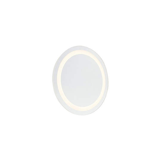 Modern round bathroom mirror incl. led IP44 - Miral - Clear