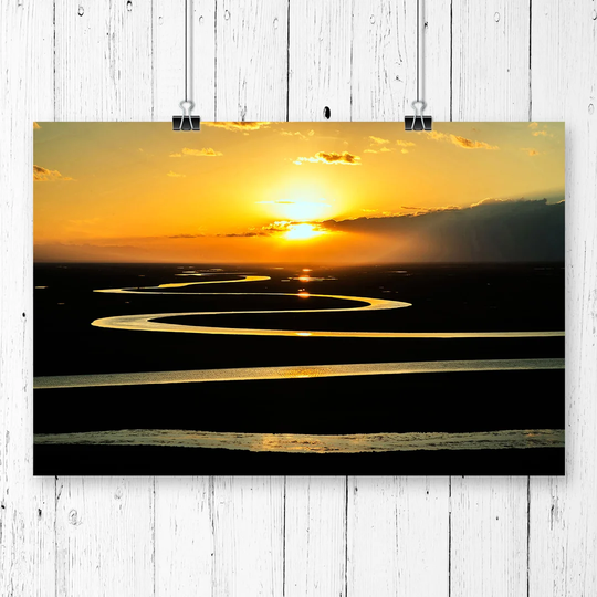'Landscape Beautiful Sunrise' Graphic Art