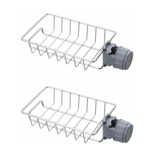 Set of 2 Stainless Steel Shower Shelf Without Drilling, Stainless Steel Telescopic Bathroom Shelf, Shower Support Shelf, Soap Holder Shower Bar,