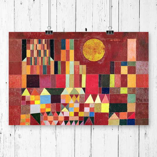'Slot Og Sol' by Paul Klee Printing Print