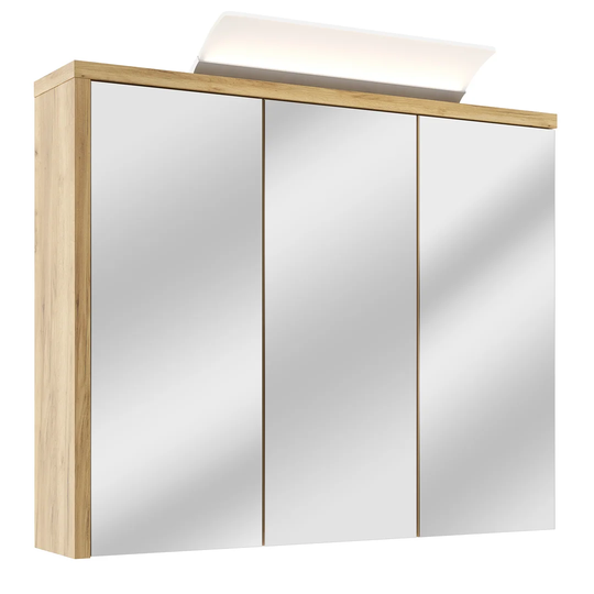 Jeannine 90cm x 71cm Surface Mount Mirror Cabinet with Lighting