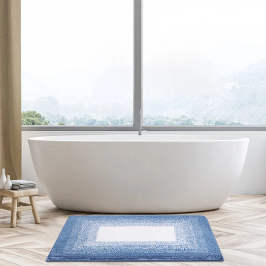 Soft Microfiber Bath Mat With Non Slip Backing, Fluffy Shaggy Bathroom Mat, Super Water Absorbent Bathroom Rug