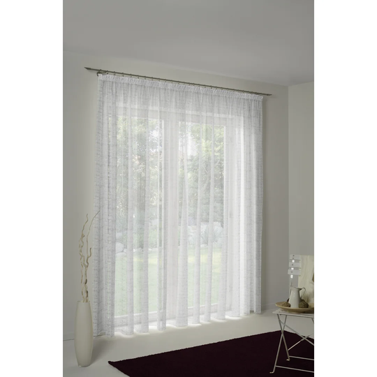 Moura Pencil Pleat Semi Sheer Curtain