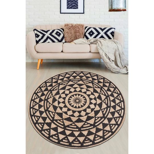 Kevon Shaggy Black/Brown Rug