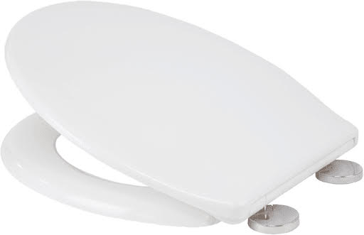 Croydex Constance Flexi-Fit Soft Close Round White Thermoset Plastic Toilet Seat