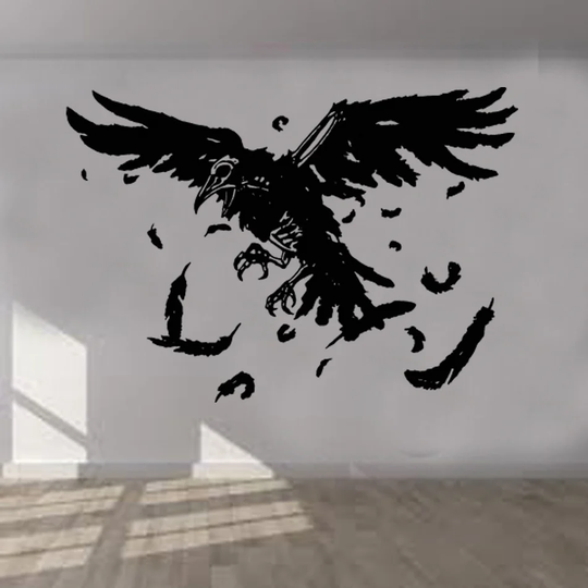 Gothic Raven Wall Sticker
