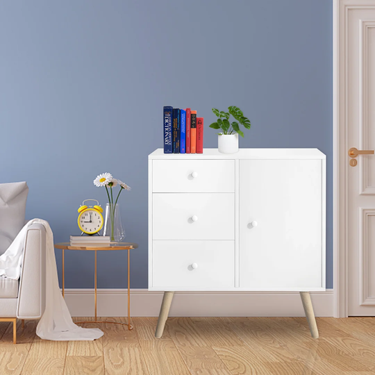 Crowe Solid Wood 1 - Door Accent Cabinet