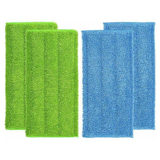 Perlerare - 4 pcs Reusable Wipes for WetJet Wood, Blue Wipe for WetJet Parquet Broom Spray