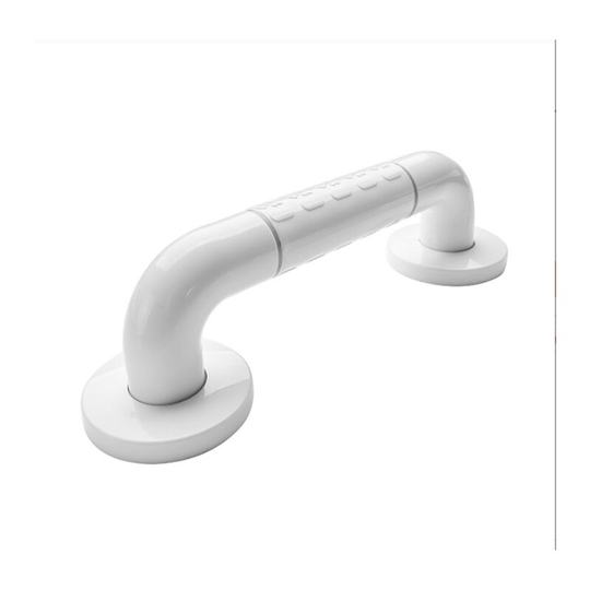 Bathroom Grab Bar with Luminous Circle Toilet Shower Bathtub Handicap Support Safety Rail for Staircase Walls 38cm