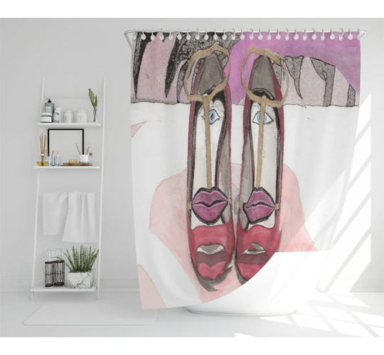 Quach Polyester Shower Curtain Set
