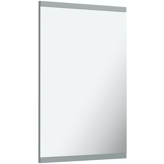 Elsdon stone grey bathroom mirror 750 x 500mm - Grey - Orchard