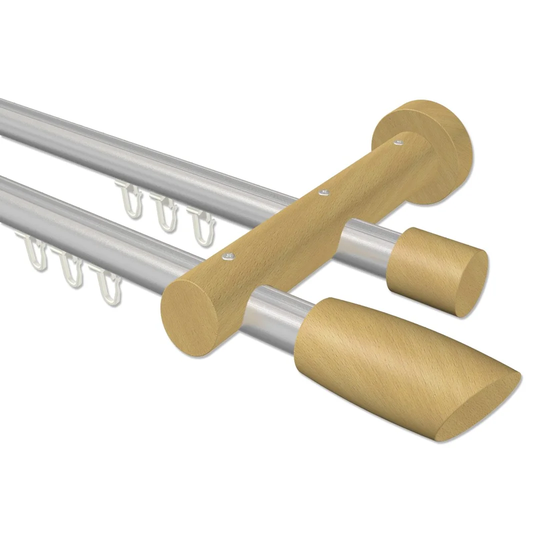 Groton Double Curtain Pole Set
